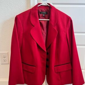 Kasper Women's Bold Red Blazer